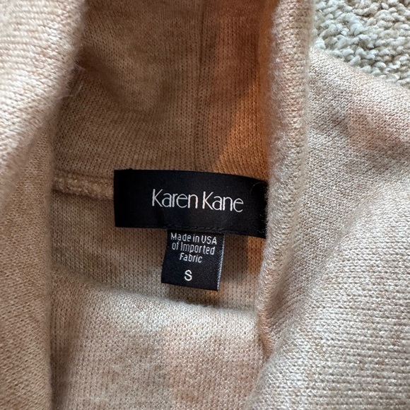 Karen Kane Asymmetrical sweater Cowl Neck Sweater Classic Knit size small - Picture 6 of 7